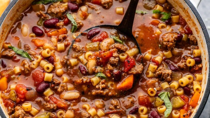 Classic Pasta e Fagioli – The Stay At Home Chef