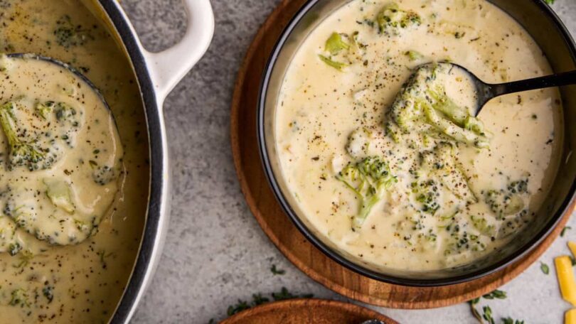 Easy Broccoli Cheddar Soup – The Stay At Home Chef