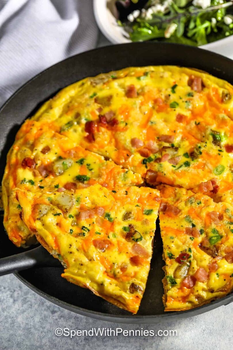 Ham and Cheese Frittata – Spend With Pennies