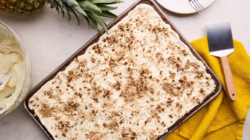 Hummingbird Sheet Cake – The Stay At Home Chef