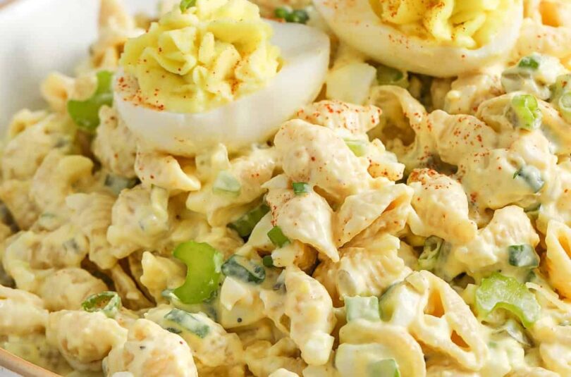 Deviled Egg Pasta Salad – Spend With Pennies
