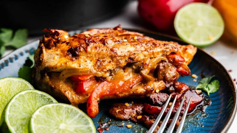 Fajita Stuffed Chicken Breasts