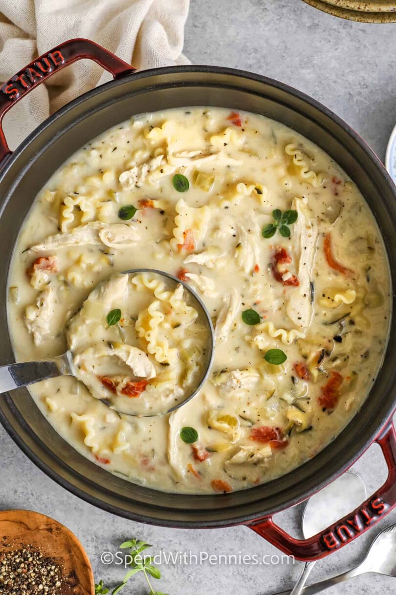 Lighter White Lasagna Soup – Spend With Pennies