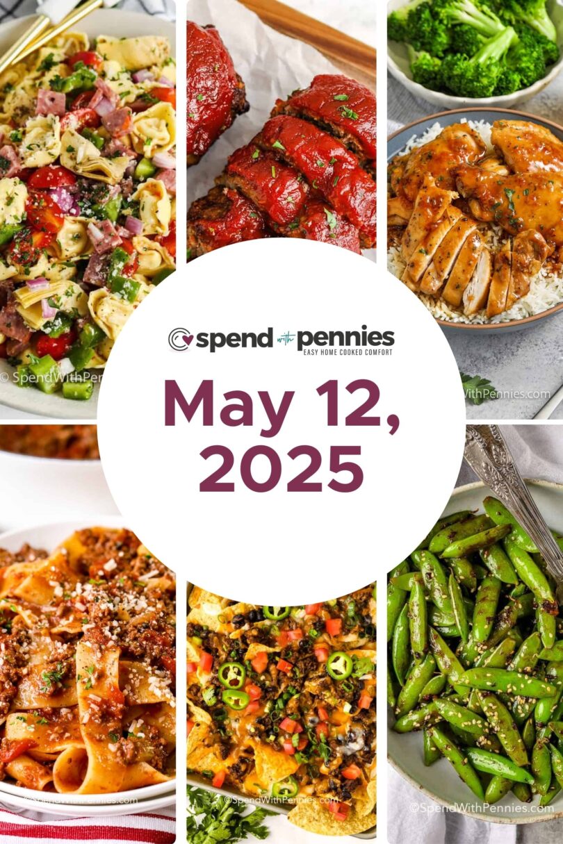 Weekly Meal Plan May 12, 2025