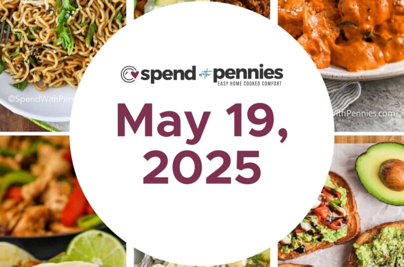 Weekly Meal Plan May 19, 2025