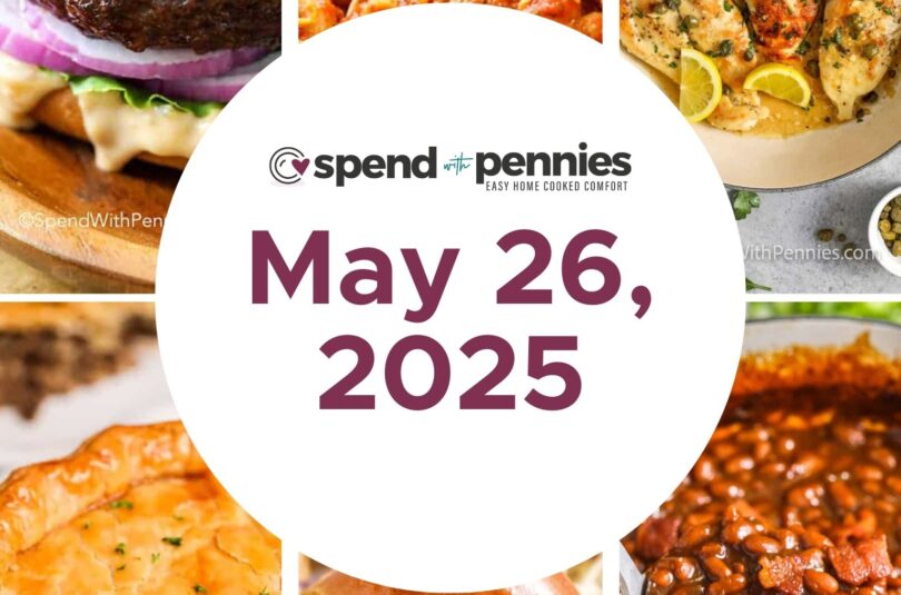 Weekly Meal Plan May 26, 2025