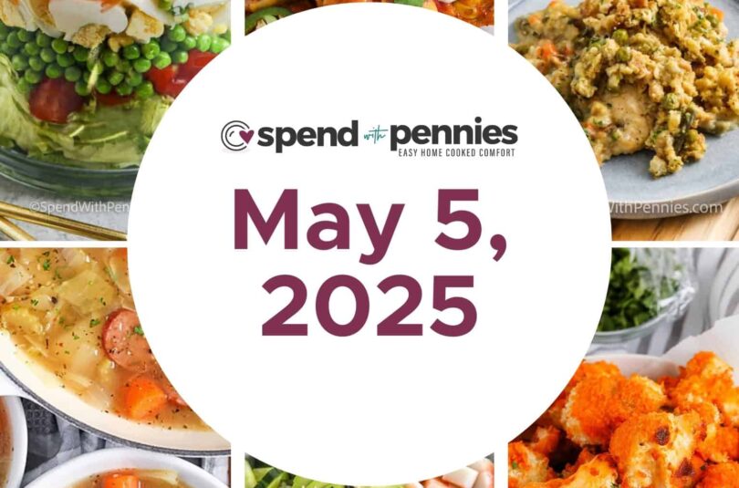 Weekly Meal Plan May 5, 2025