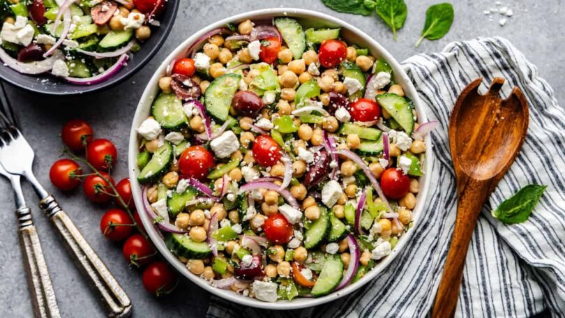 Mediterranean Chickpea Salad – The Stay At Home Chef