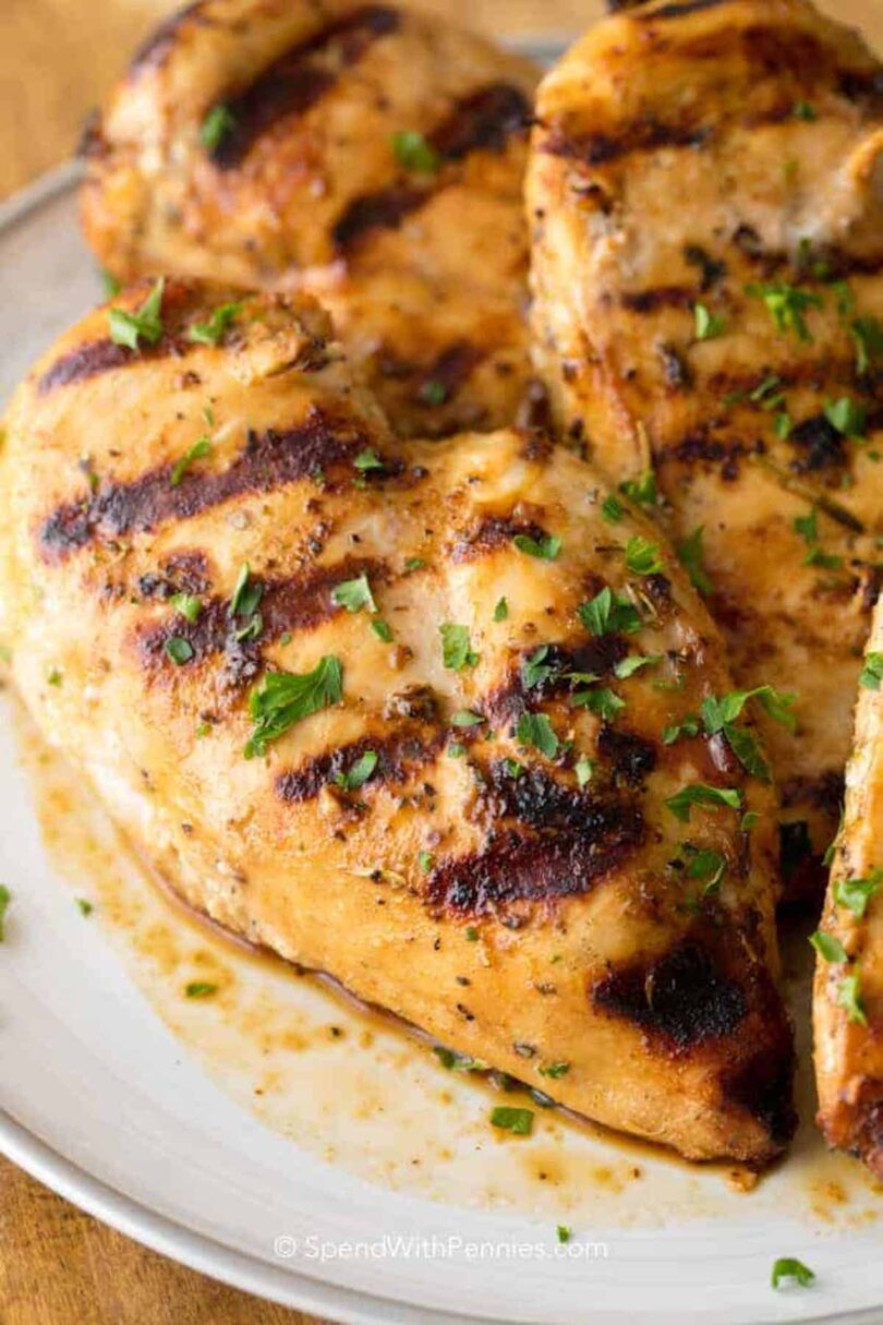 Grilled Chicken Breasts – Spend With Pennies