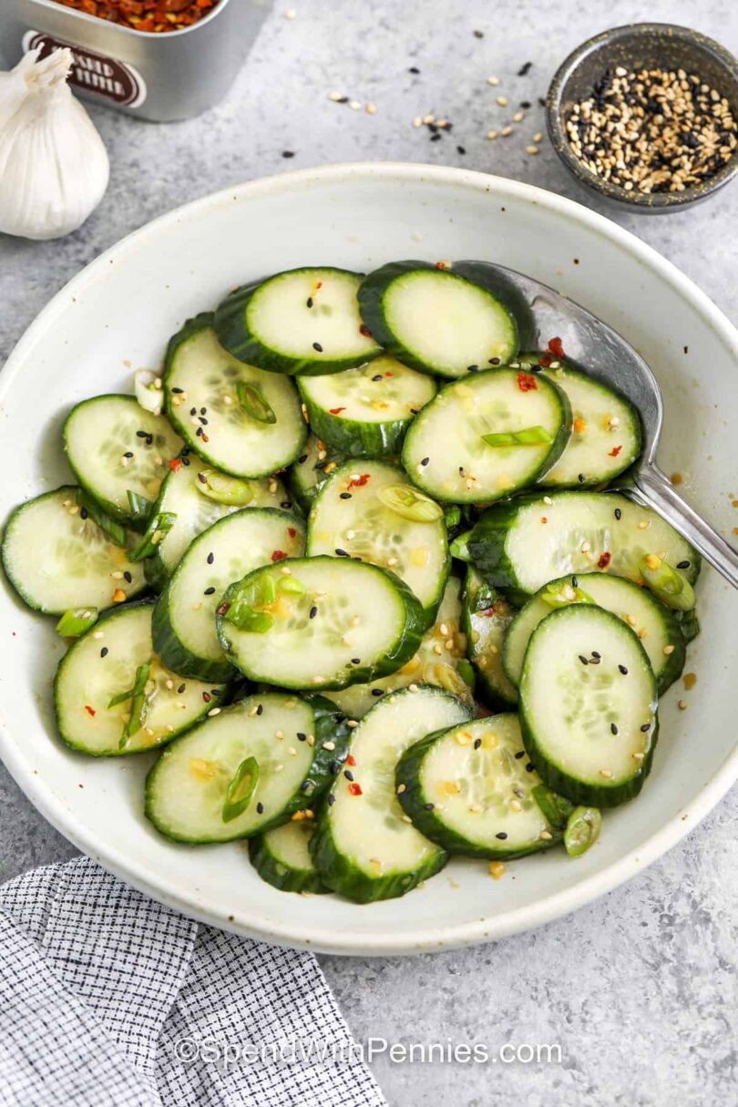 Asian Cucumber Salad – Spend With Pennies