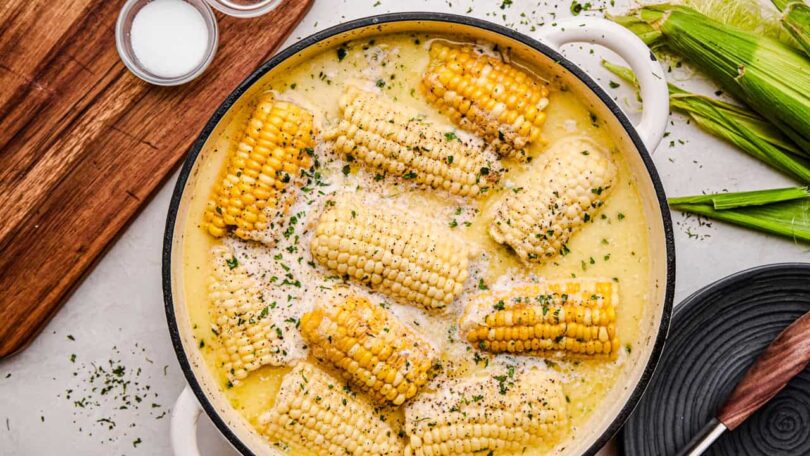 Butter Boiled Corn on the Cob