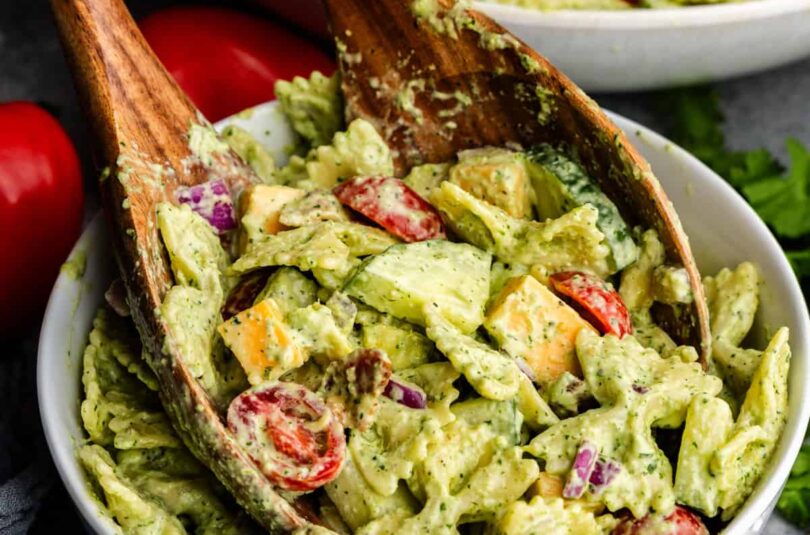 Cilantro Ranch Pasta Salad – The Stay At Home Chef