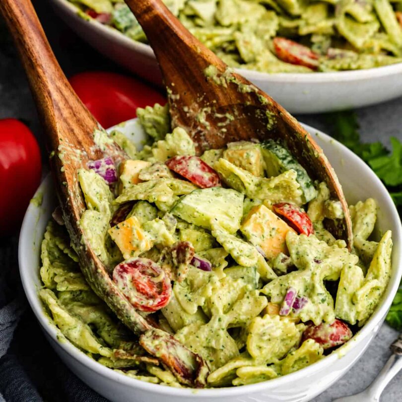 Cilantro-Ranch-Pasta-Salad_Square-Header.jpg Cilantro Ranch Pasta Salad – The Stay At Home Chef