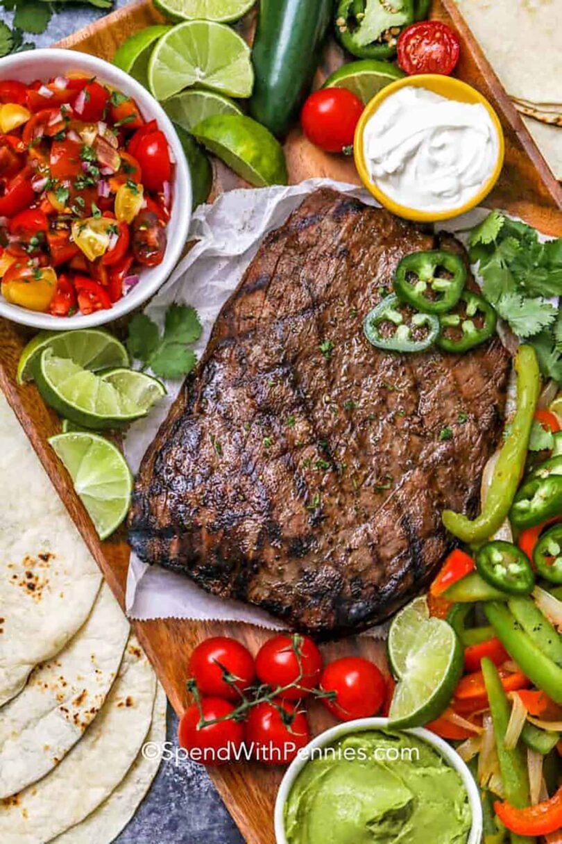 Grilled Steak Fajitas – Spend With Pennies