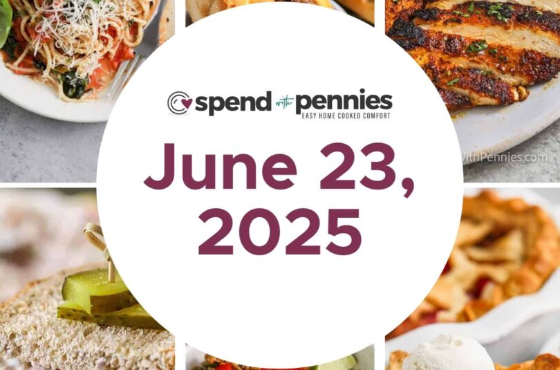 Weekly Meal Plan June 23, 2025