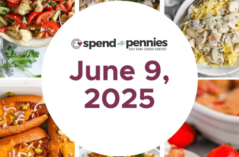 Weekly Meal Plan June 9, 2025