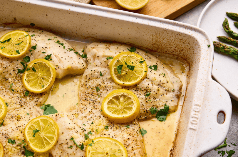 Easy Lemon Garlic Baked Tilapia