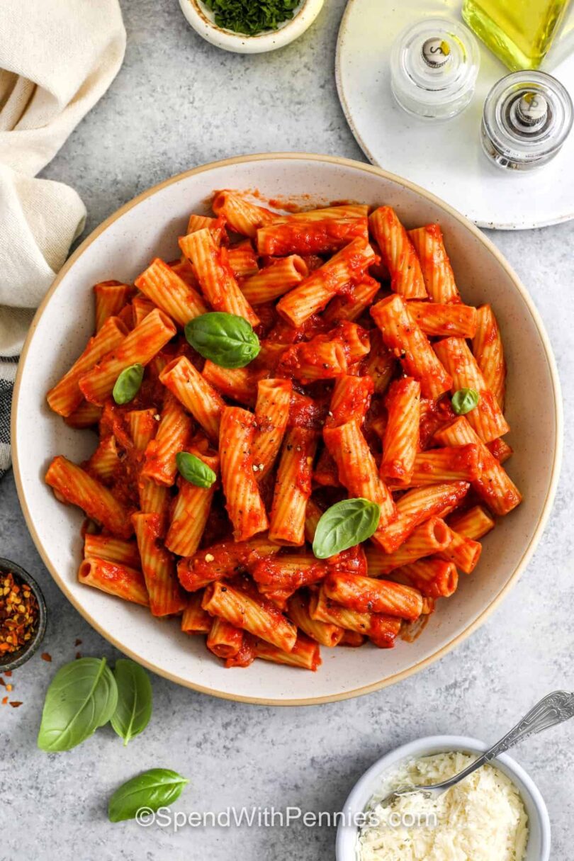 Rigatoni Arrabbiata – Spend With Pennies