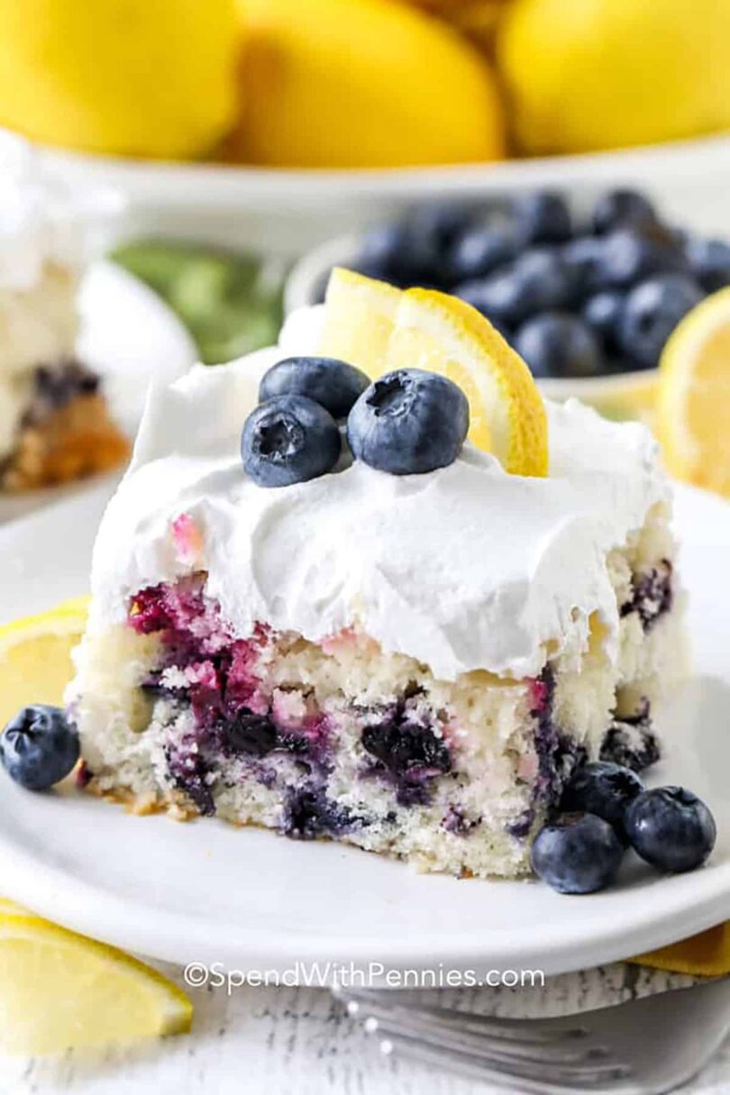 Lemon Blueberry Cake – Spend With Pennies