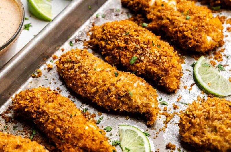 Chili-Lime Baked Chicken Tenders
