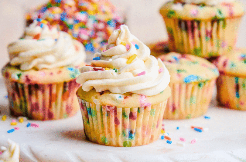 Funfetti Birthday Cupcakes
