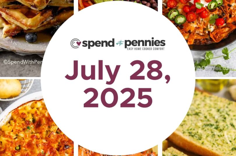 Weekly Meal Plan July 28, 2025