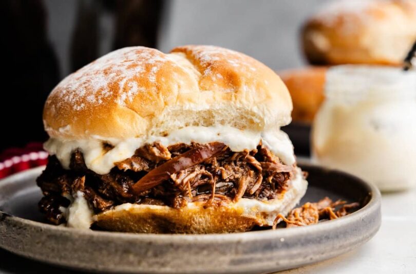 Slow-Cooker-Shredded-Beef-and-Horseradish-Sandwich-H1.jpg Slow Cooker Shredded Beef and Horseradish Sandwiches