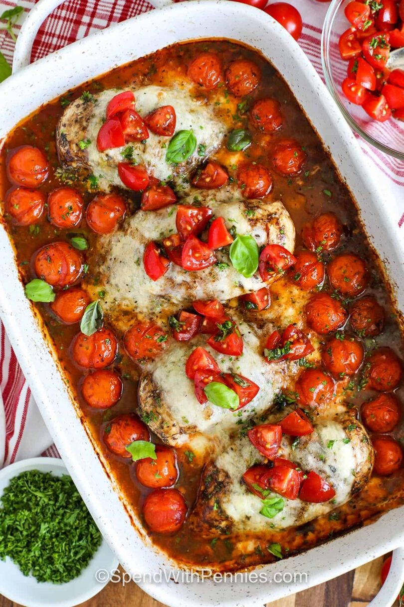 Bruschetta Chicken – Spend With Pennies