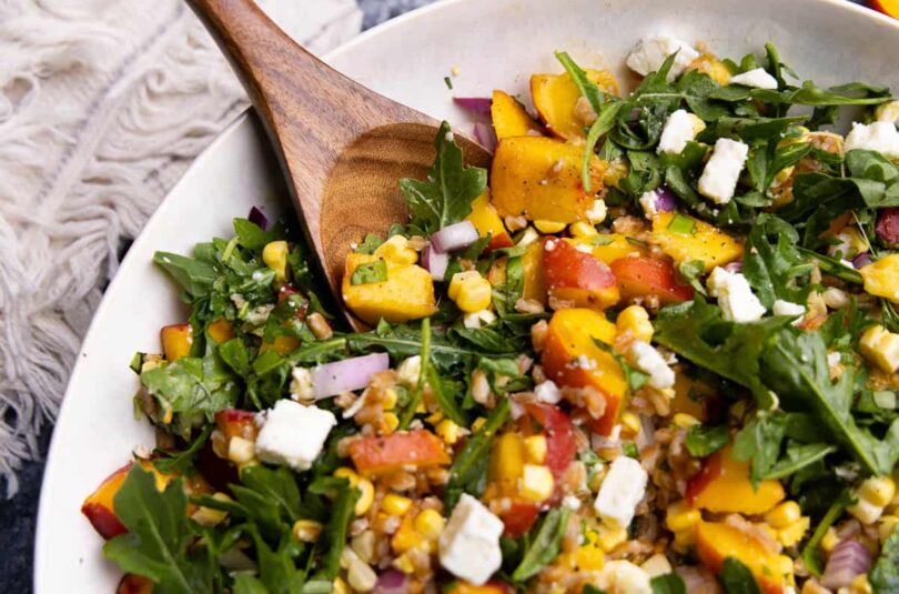 Peach-Farro-Salad-8.jpg Summer Peach Farro Salad