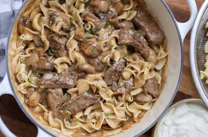1200-Easy-Beef-Stroganoff-4-SpendWithPennies-1.jpg Beef Stroganoff