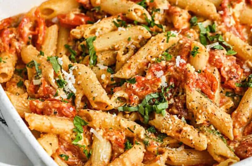 Baked Feta Pasta – Spend With Pennies