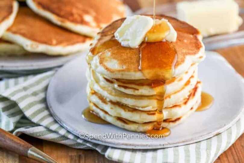 Fluffy-Pancakes-1-SpendWithPennies-2.jpg Pancake Recipe