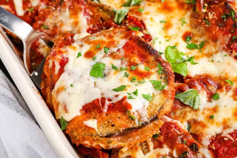 Eggplant-Parmesan-SpendWithPennies-5-1.jpg All the Flavor, Less Mess: Eggplant Parmesan